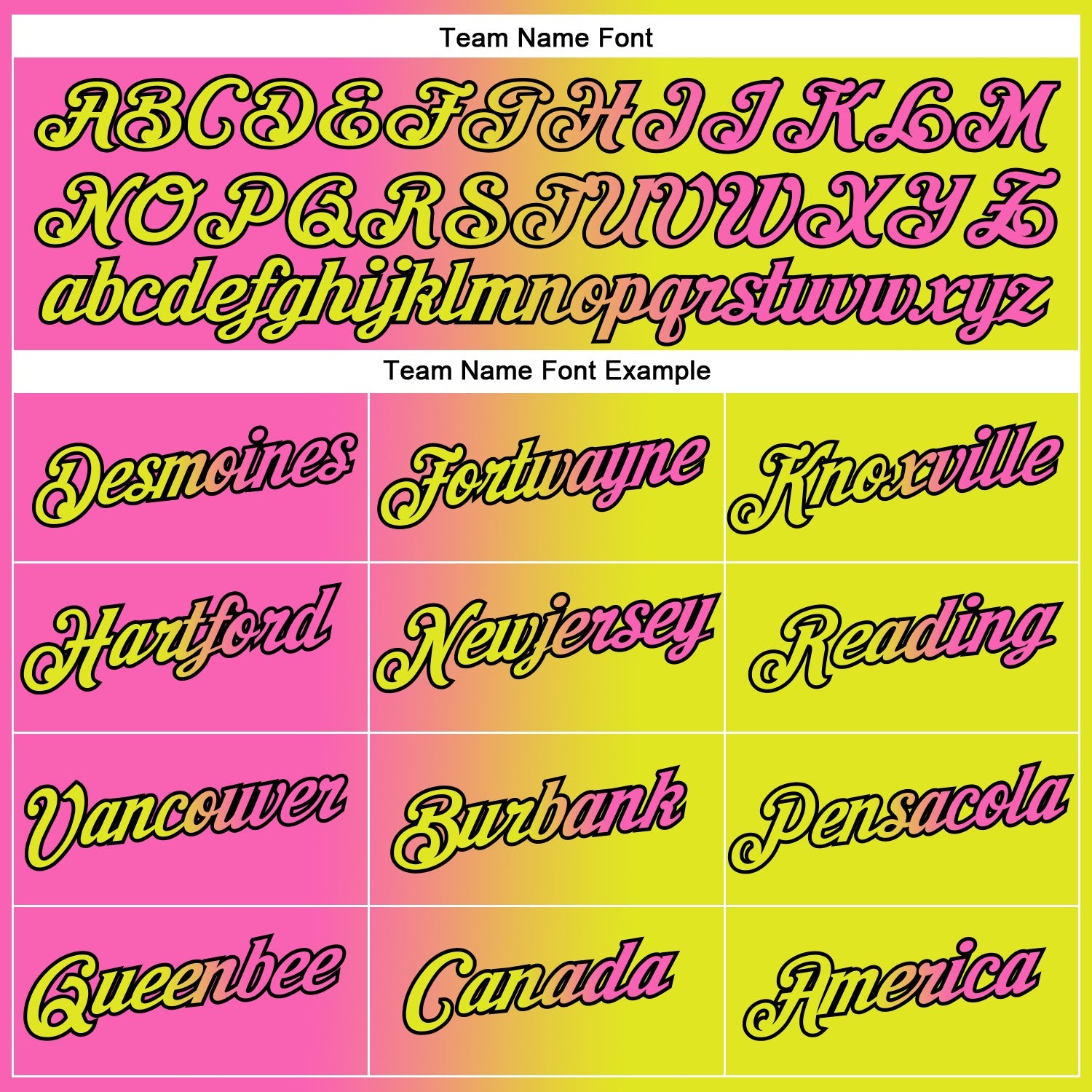 Custom Neon Yellow Pink-Black Gradient Fashion Performance T-Shirt