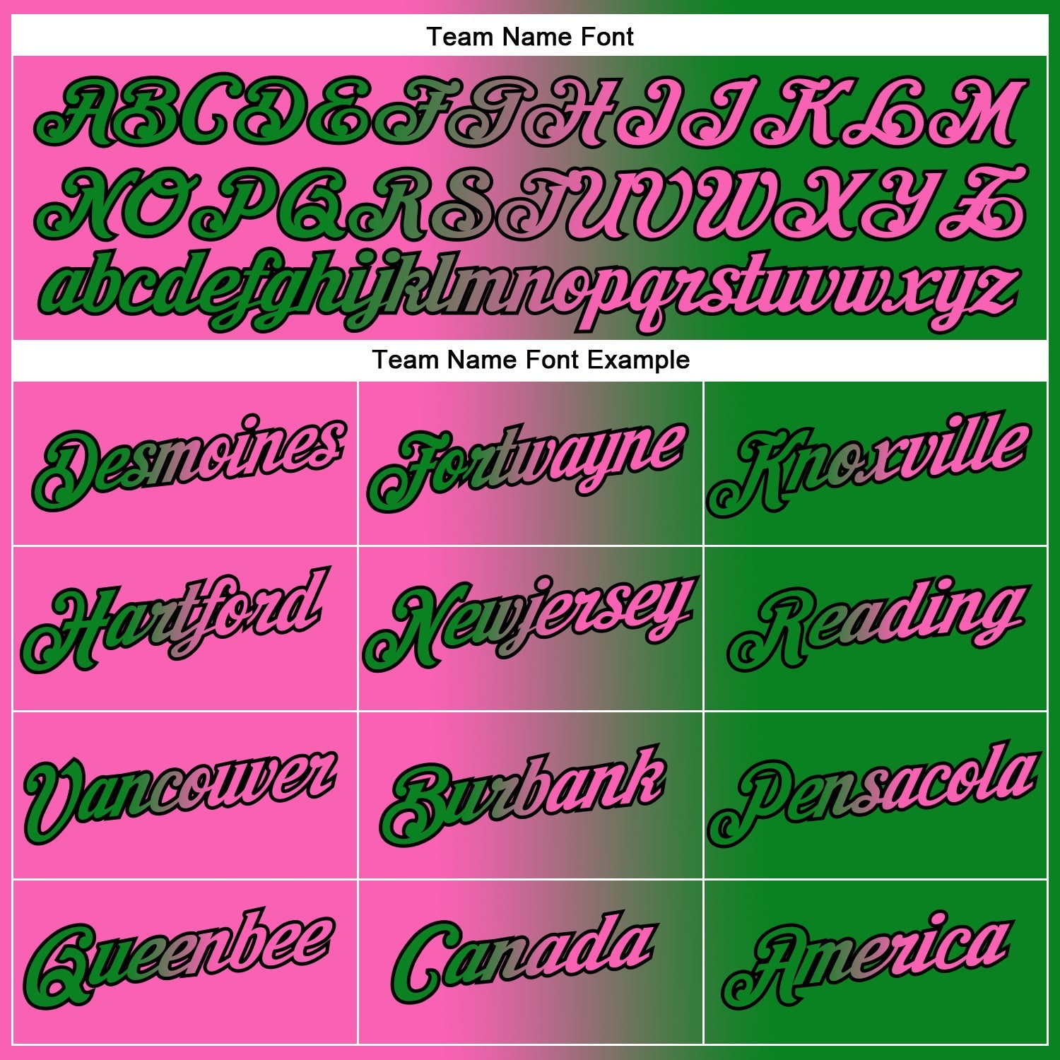 Custom Grass Green Pink-Black Gradient Fashion Performance T-Shirt