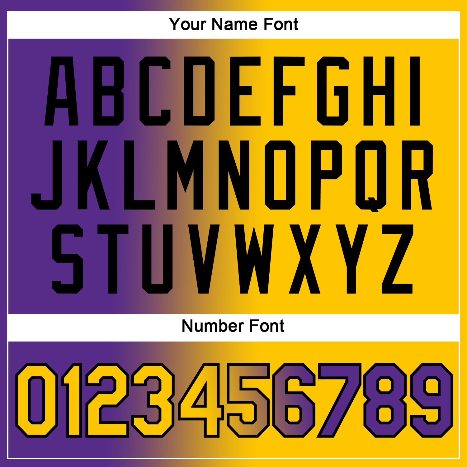 Custom Purple Yellow-Black Gradient Fashion Performance T-Shirt