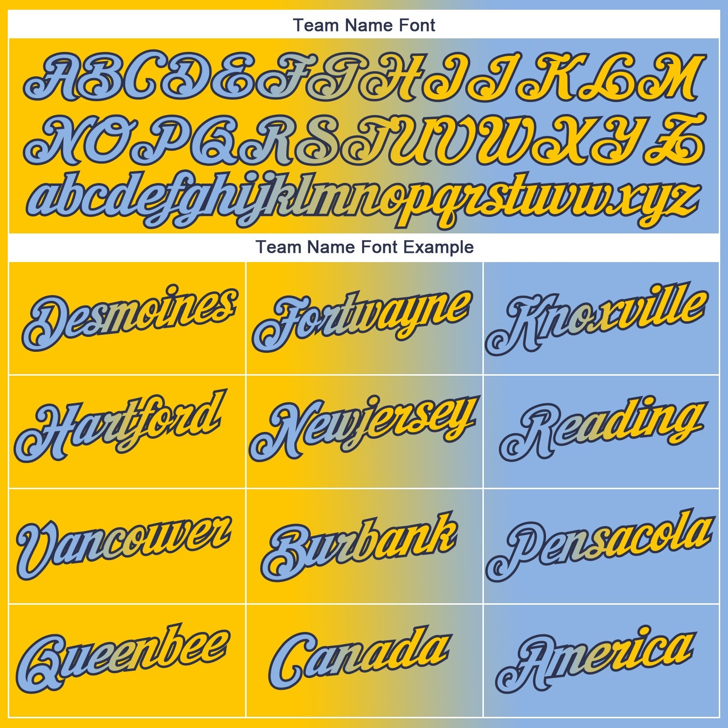 Custom Light Blue Yellow-Navy Gradient Fashion Performance T-Shirt