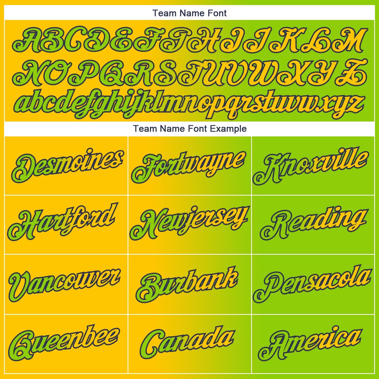 Custom Neon Green Yellow-Navy Gradient Fashion Performance T-Shirt