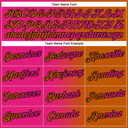 Custom Texas Orange Hot Pink-Black Gradient Fashion Performance T-Shirt