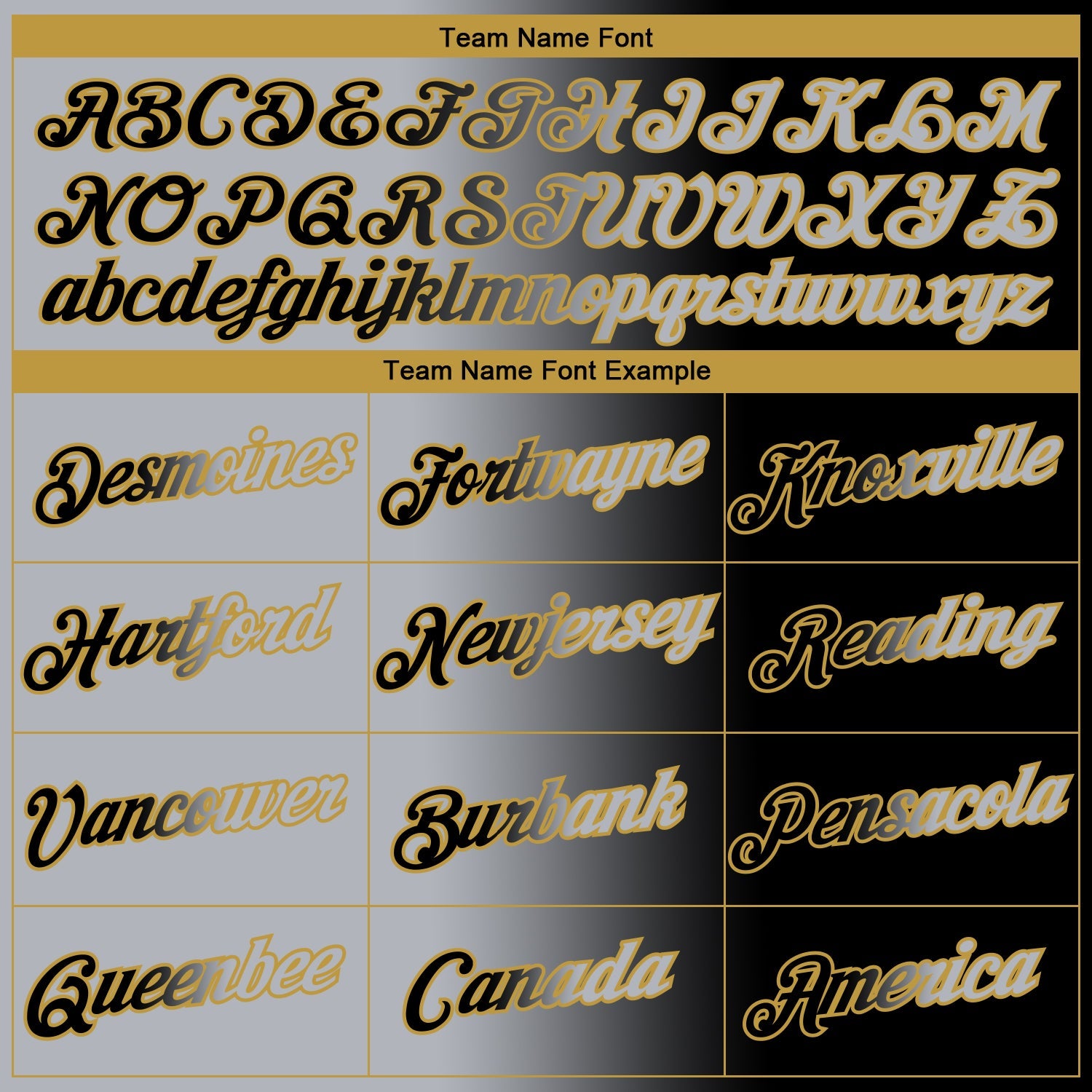 Custom Black Gray-Old Gold Gradient Fashion Performance T-Shirt