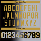 Custom Black Gray-Old Gold Gradient Fashion Performance T-Shirt