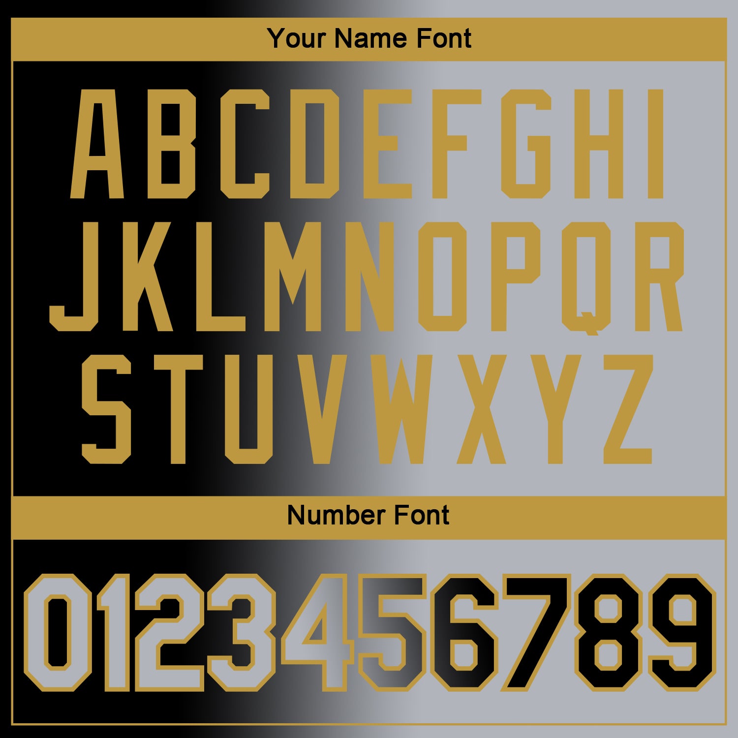 Custom Black Gray-Old Gold Gradient Fashion Performance T-Shirt