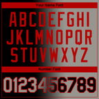 Custom Black Gray-Red Gradient Fashion Performance T-Shirt