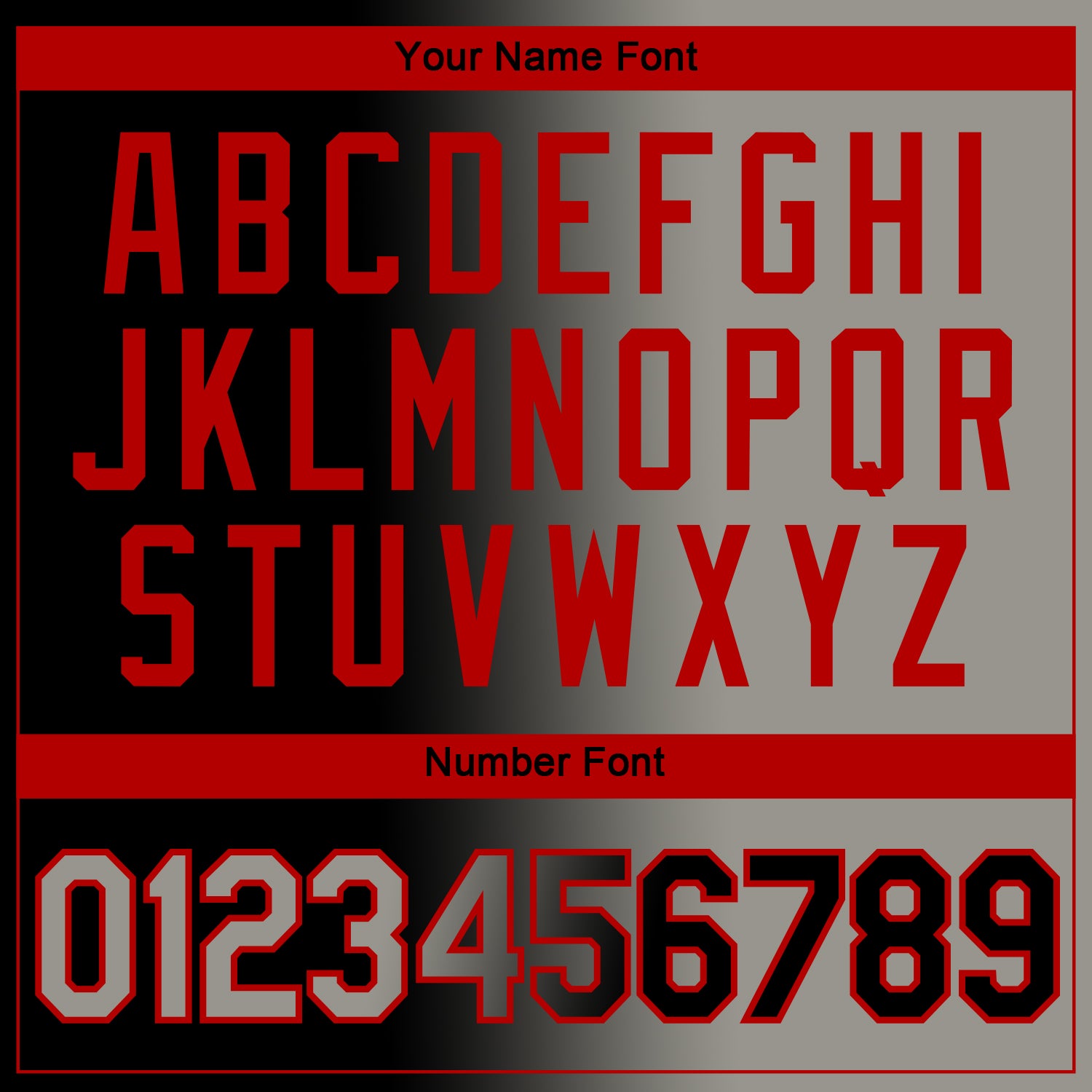 Custom Black Gray-Red Gradient Fashion Performance T-Shirt