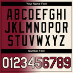 Custom Maroon Cream-Black Gradient Fashion Performance T-Shirt