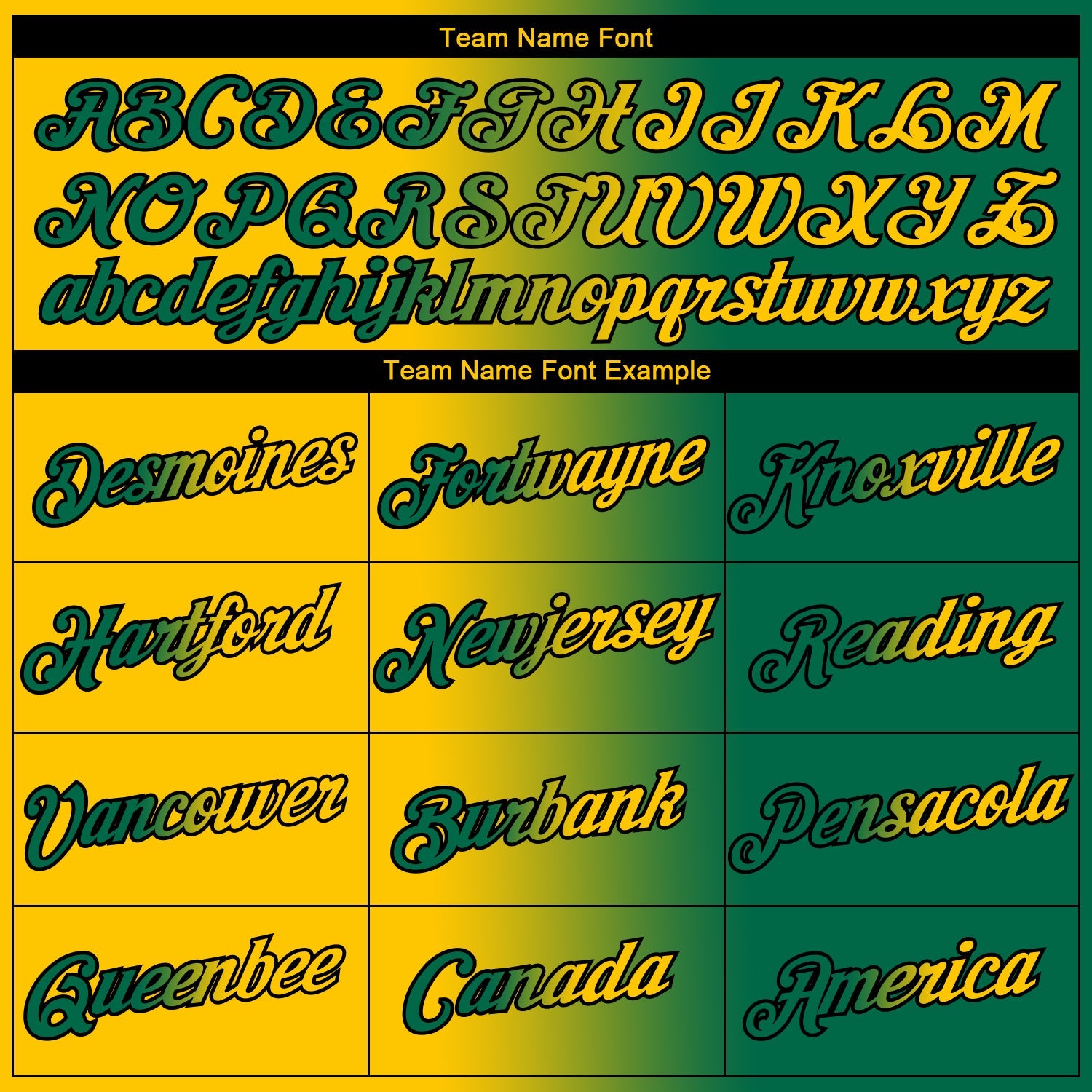 Custom Kelly Green Yellow-Black Gradient Fashion Performance T-Shirt