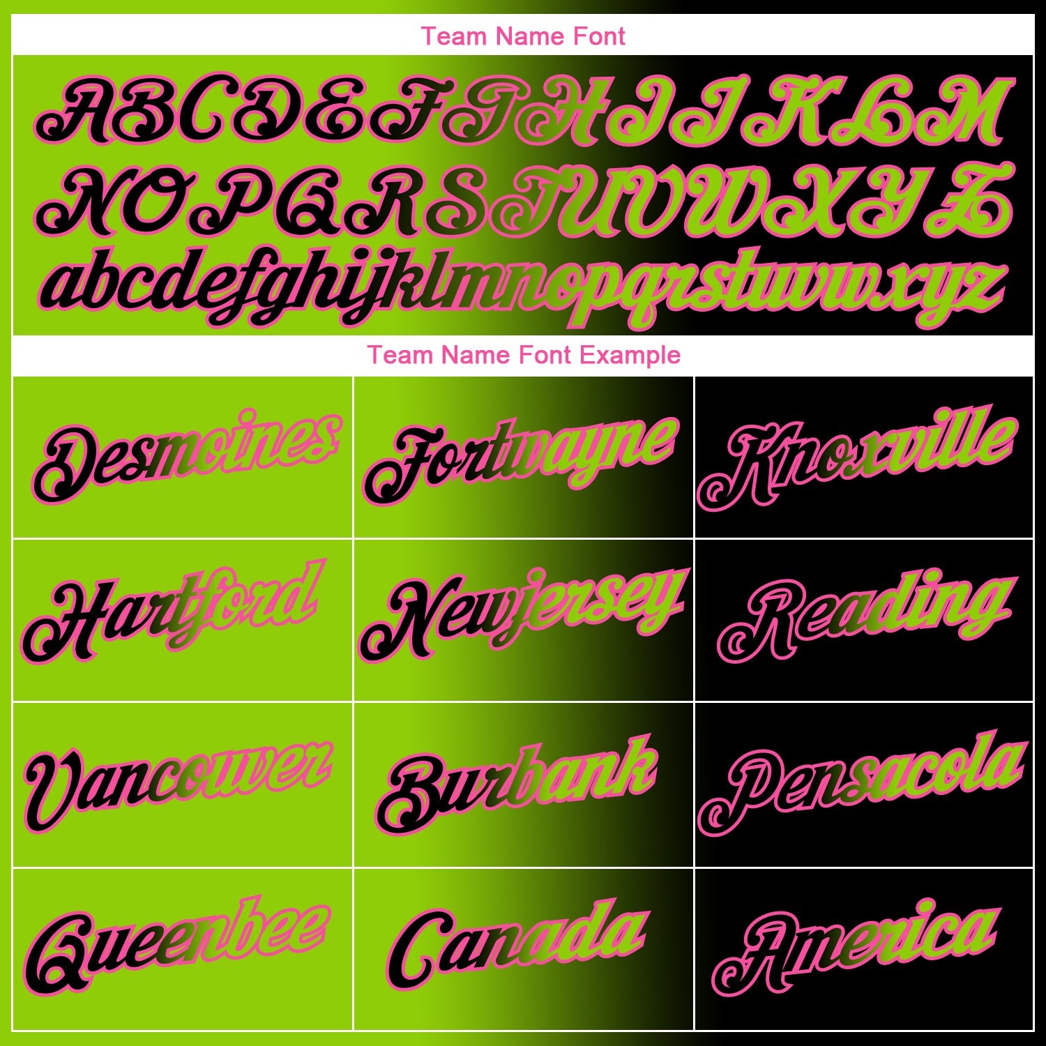 Custom Black Neon Green-Pink Gradient Fashion Performance T-Shirt