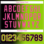 Custom Black Neon Green-Pink Gradient Fashion Performance T-Shirt