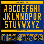 Custom Black Royal-Gold Gradient Fashion Performance T-Shirt