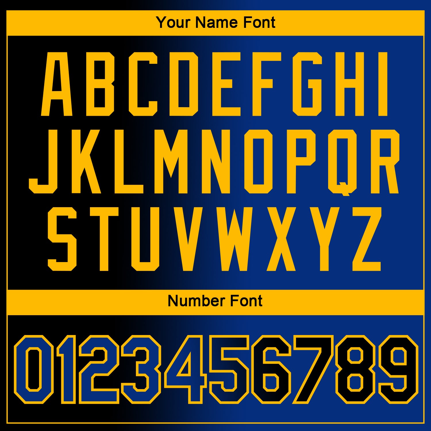 Custom Black Royal-Gold Gradient Fashion Performance T-Shirt