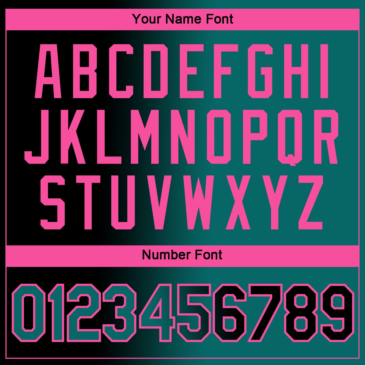 Custom Black Teal-Pink Gradient Fashion Performance T-Shirt