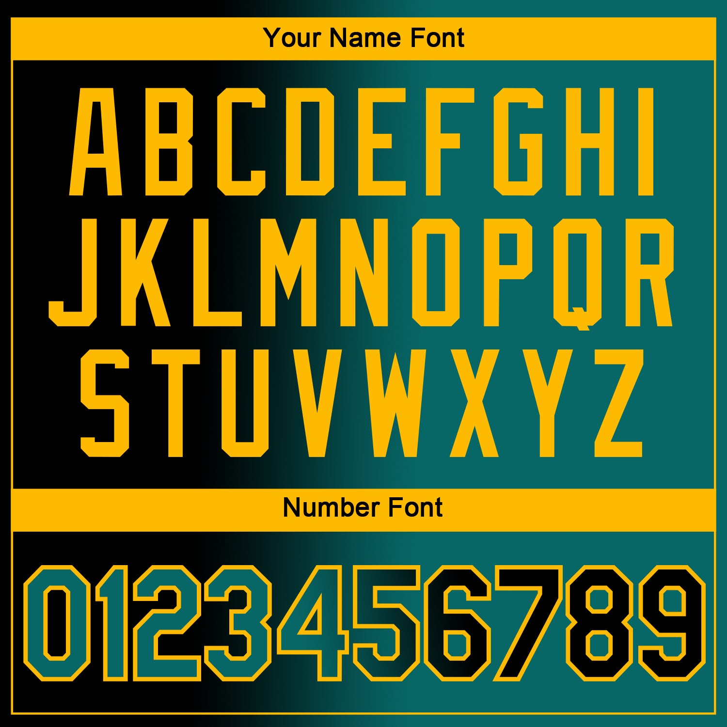 Custom Black Teal-Gold Gradient Fashion Performance T-Shirt