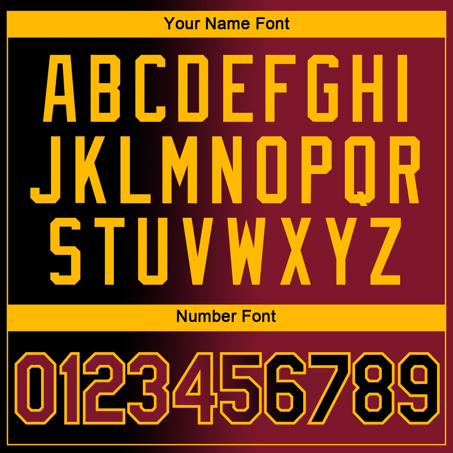 Custom Black Crimson-Gold Gradient Fashion Performance T-Shirt