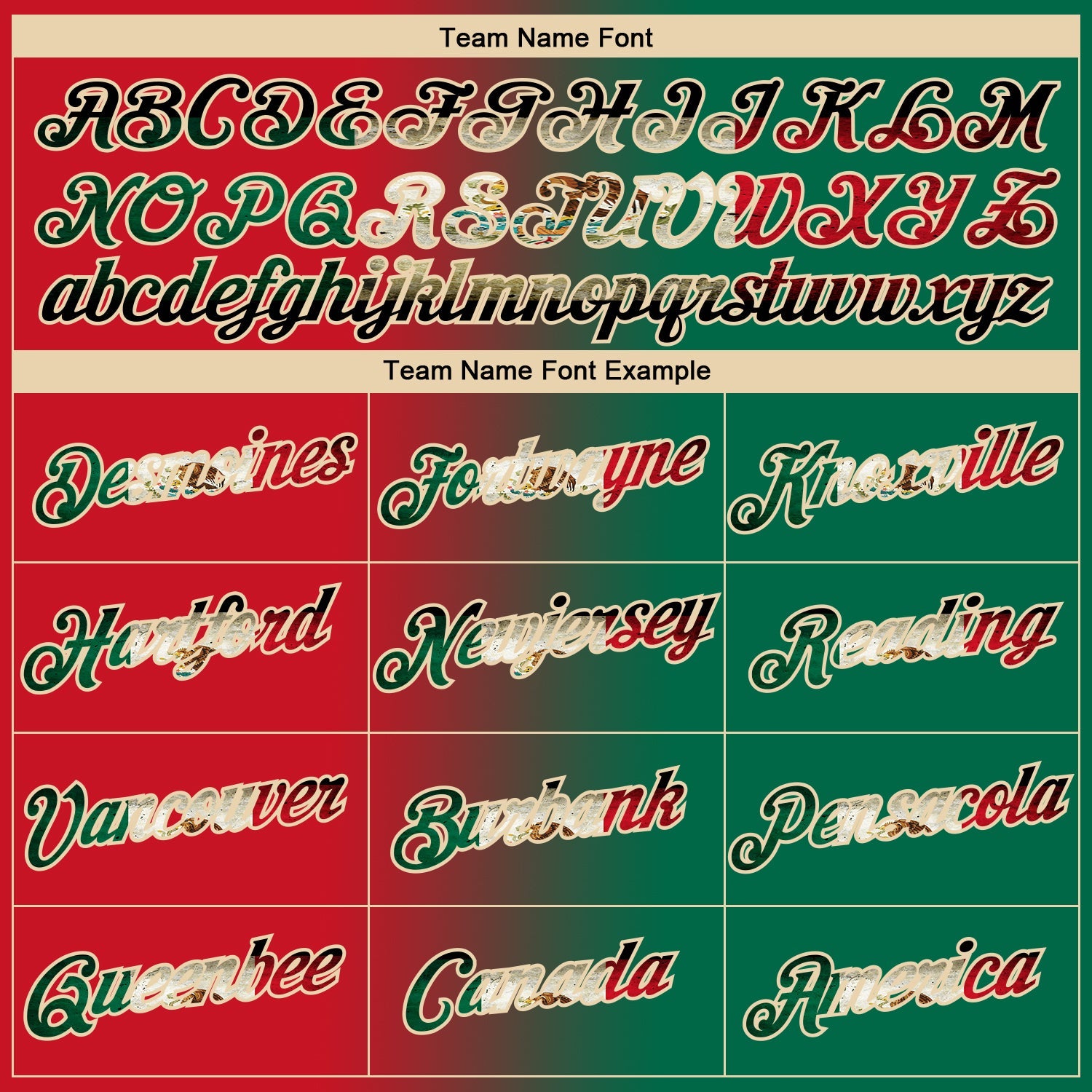 Custom Red Vintage Mexican Flag Kelly Green-City Cream Gradient Fashion Performance T-Shirt