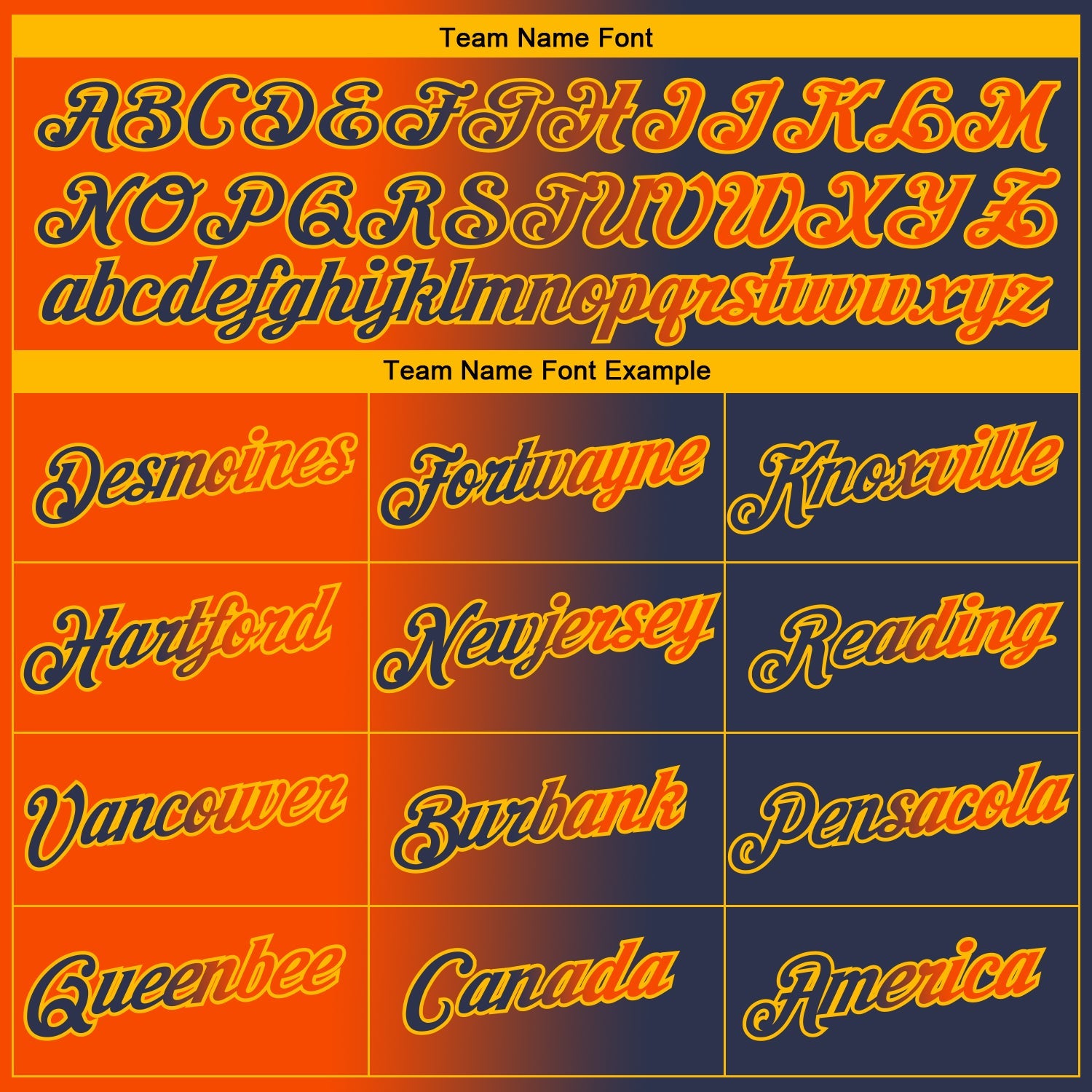 Custom Navy Orange-Gold Gradient Fashion Performance T-Shirt