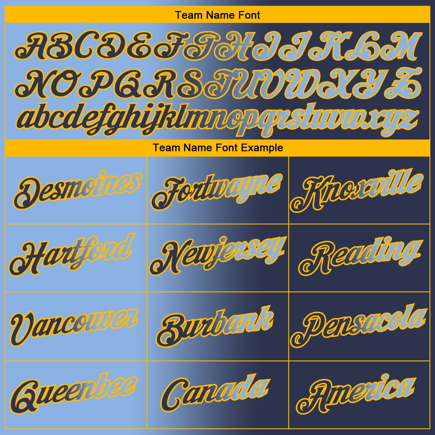 Custom Navy Light Blue-Gold Gradient Fashion Performance T-Shirt