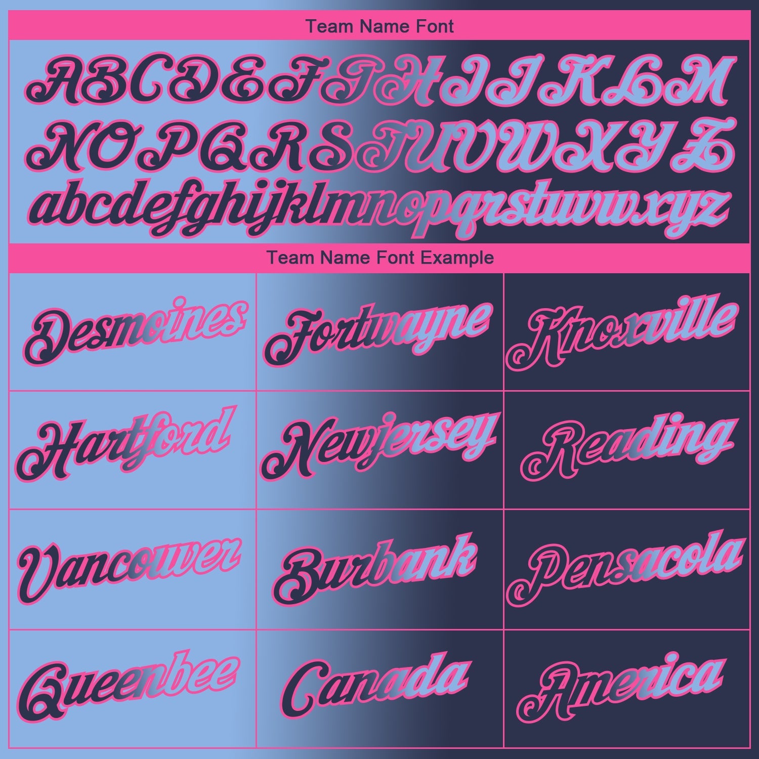 Custom Navy Light Blue-Pink Gradient Fashion Performance T-Shirt