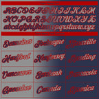 Custom Navy Gray-Red Gradient Fashion Performance T-Shirt