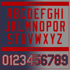 Custom Navy Gray-Red Gradient Fashion Performance T-Shirt