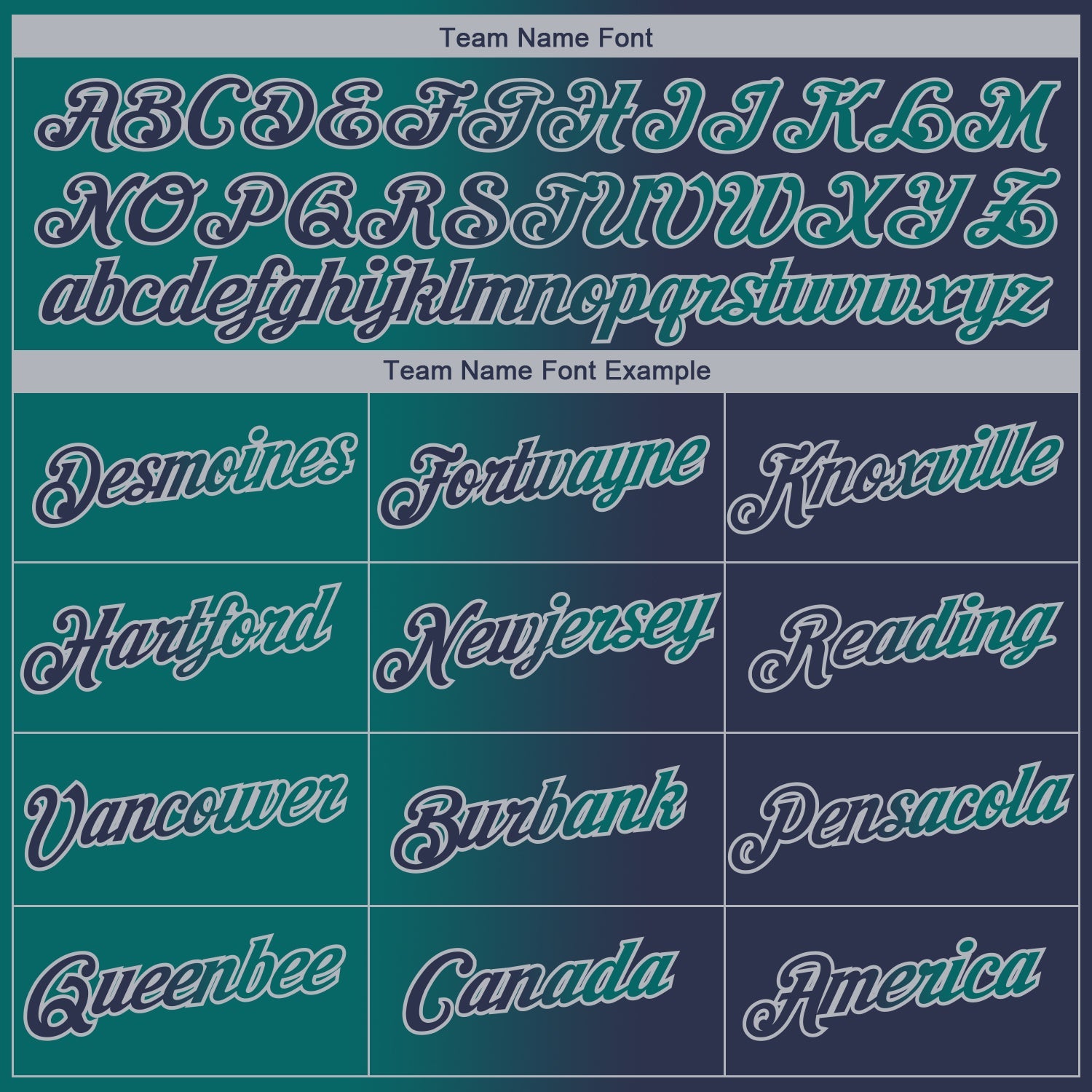 Custom Navy Teal-Gray Gradient Fashion Performance T-Shirt