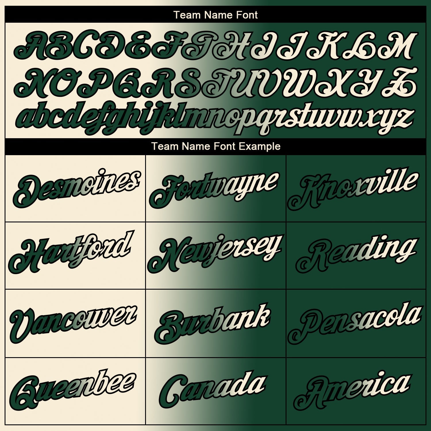 Custom Green Cream-Black Gradient Fashion Performance T-Shirt