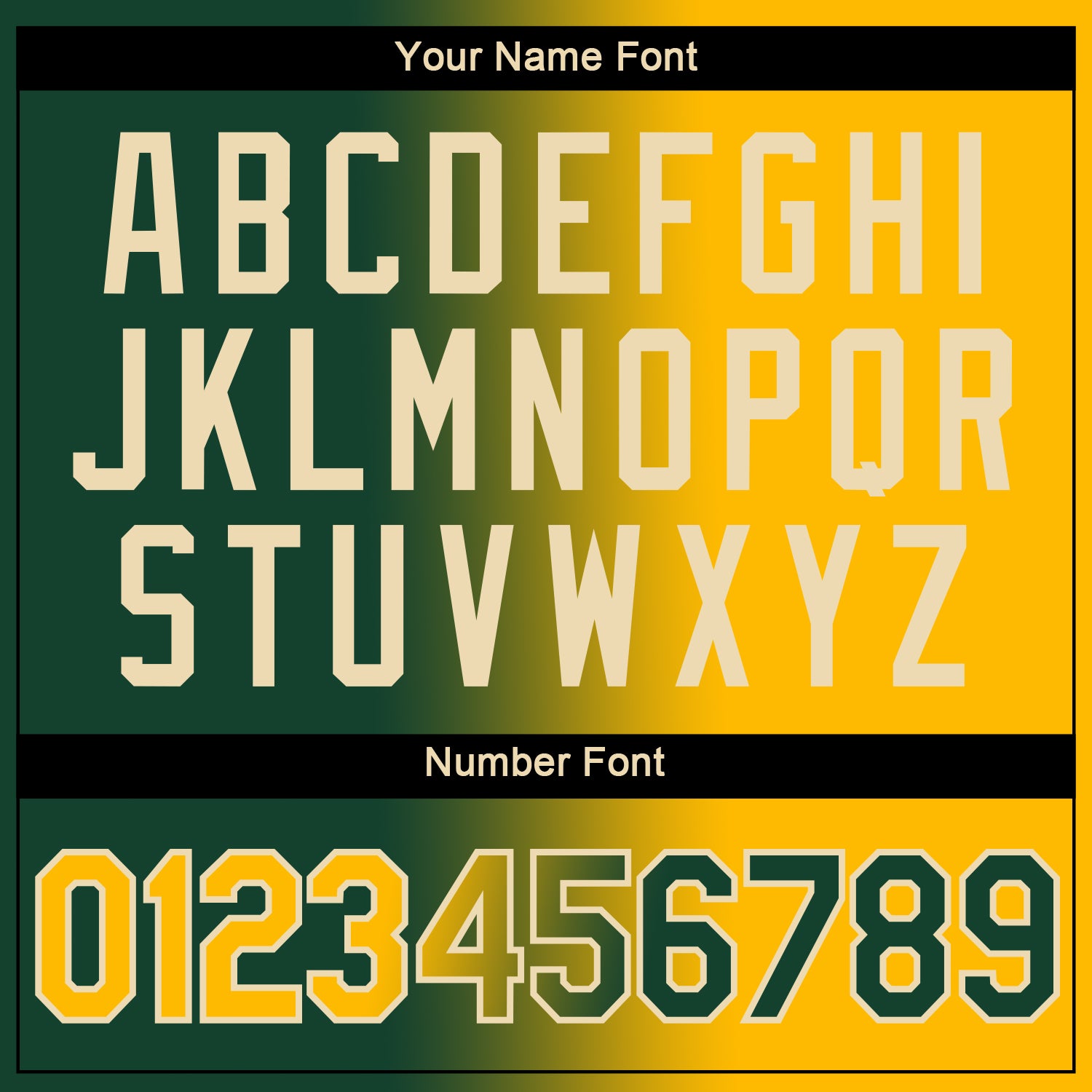 Custom Green Gold-Cream Gradient Fashion Performance T-Shirt