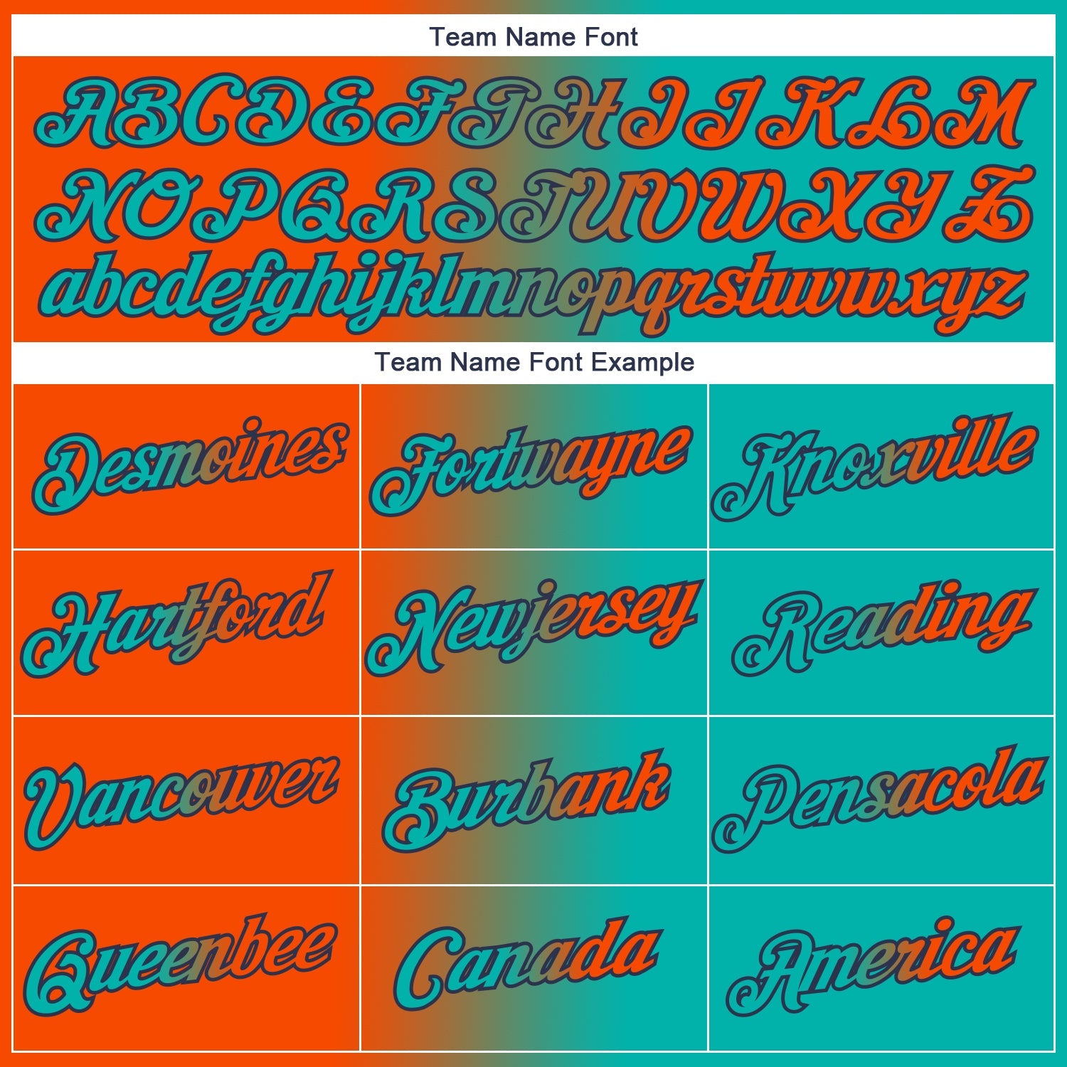 Custom Aqua Orange-Navy Gradient Fashion Performance T-Shirt