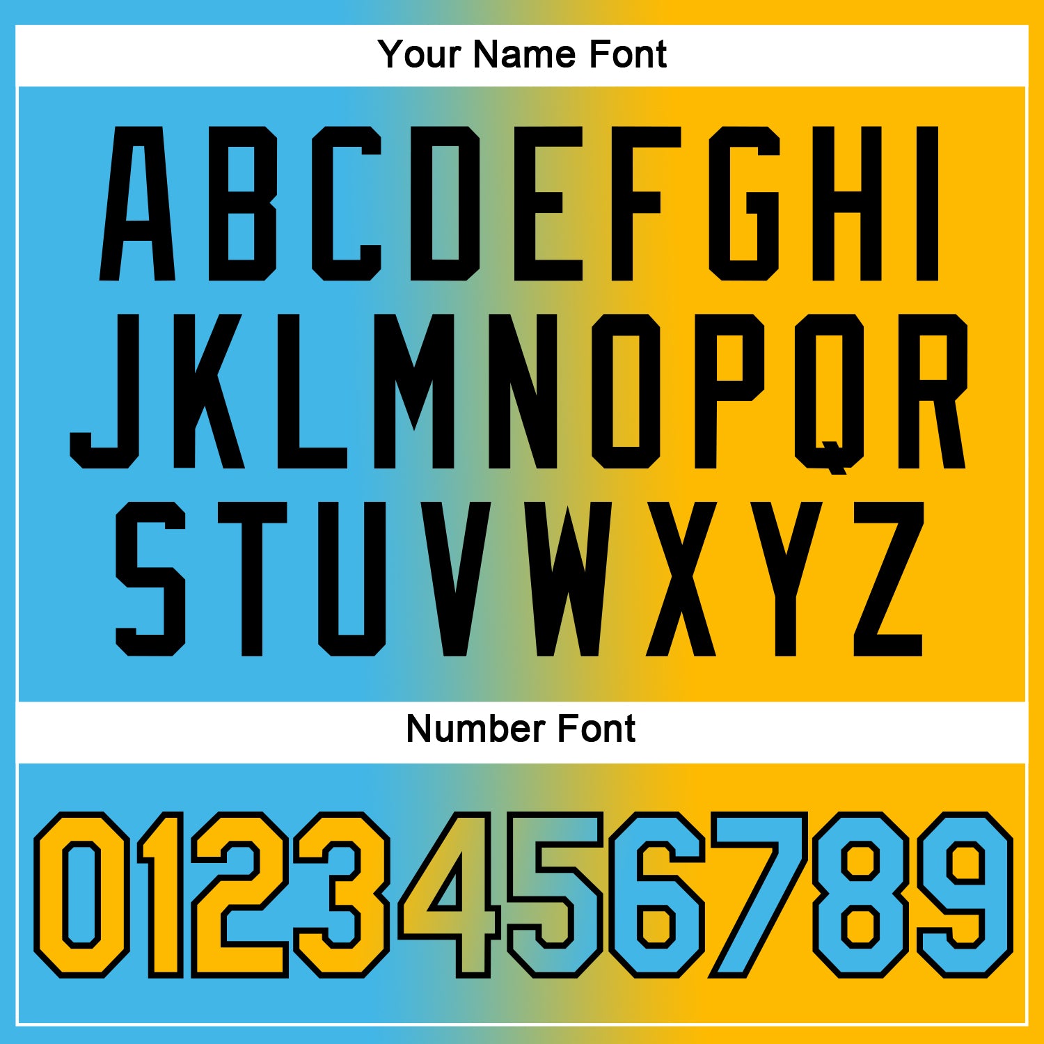 Custom Sky Blue Gold-Black Gradient Fashion Performance T-Shirt