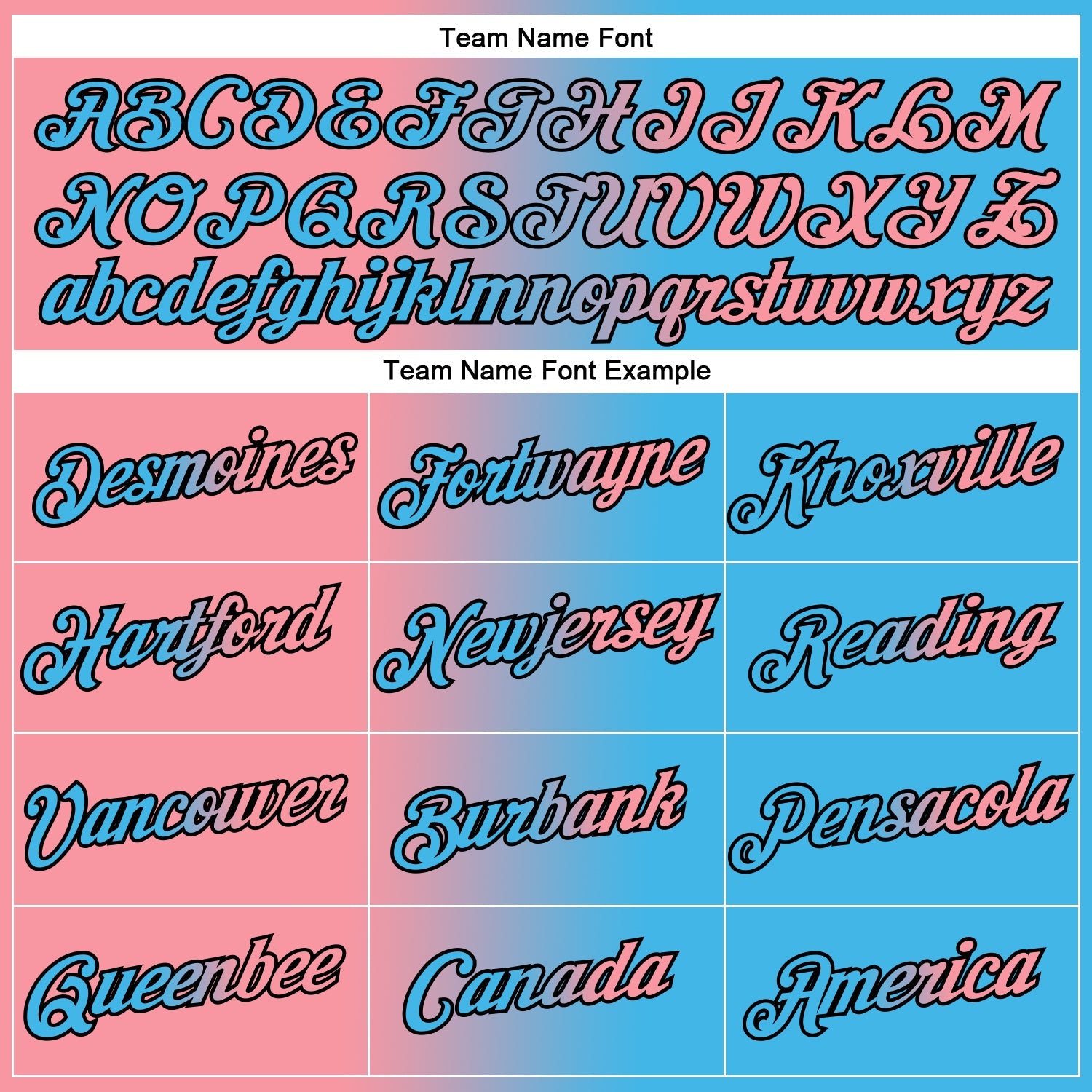 Custom Sky Blue Medium Pink-Black Gradient Fashion Performance T-Shirt