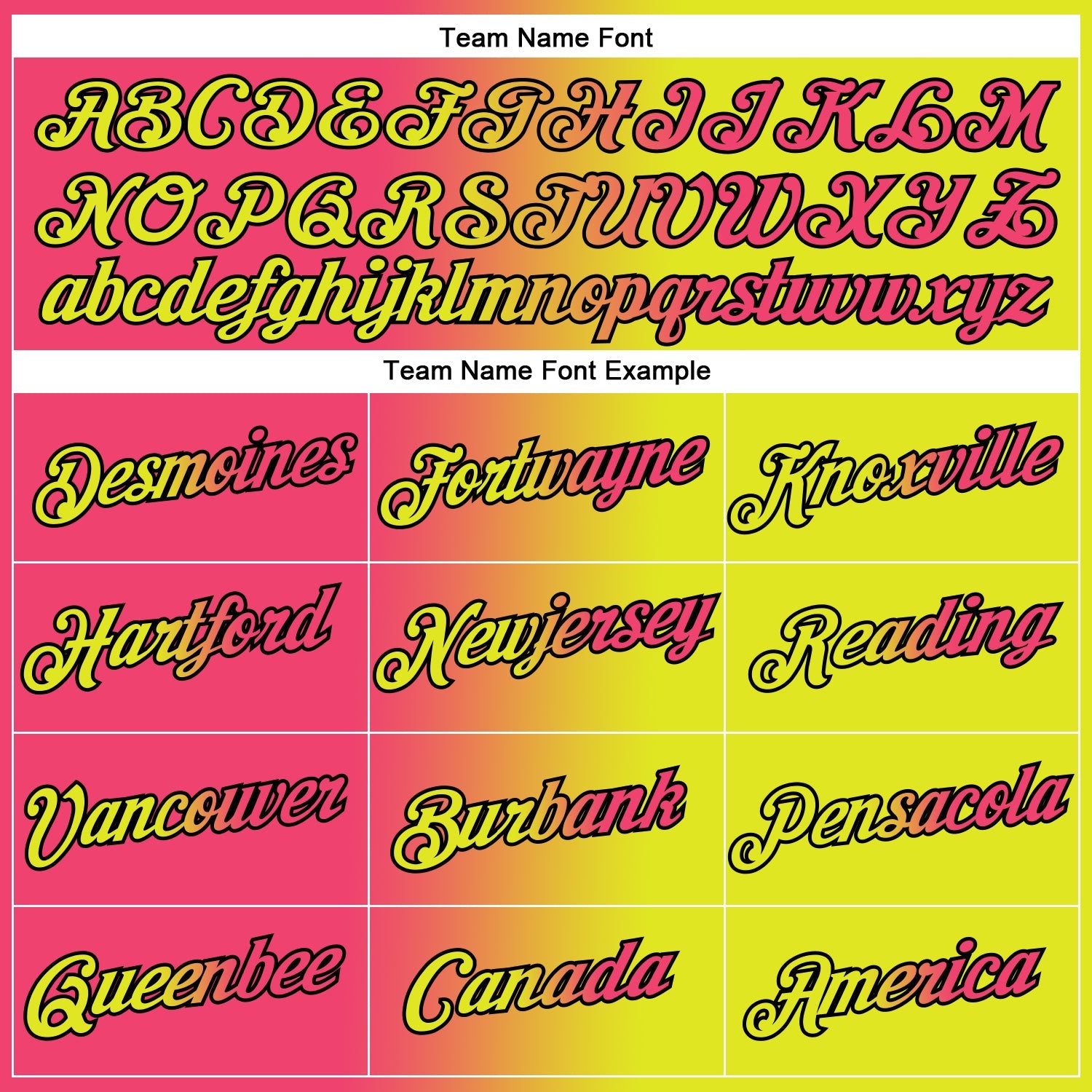 Custom Neon Yellow Neon Pink-Black Gradient Fashion Performance T-Shirt