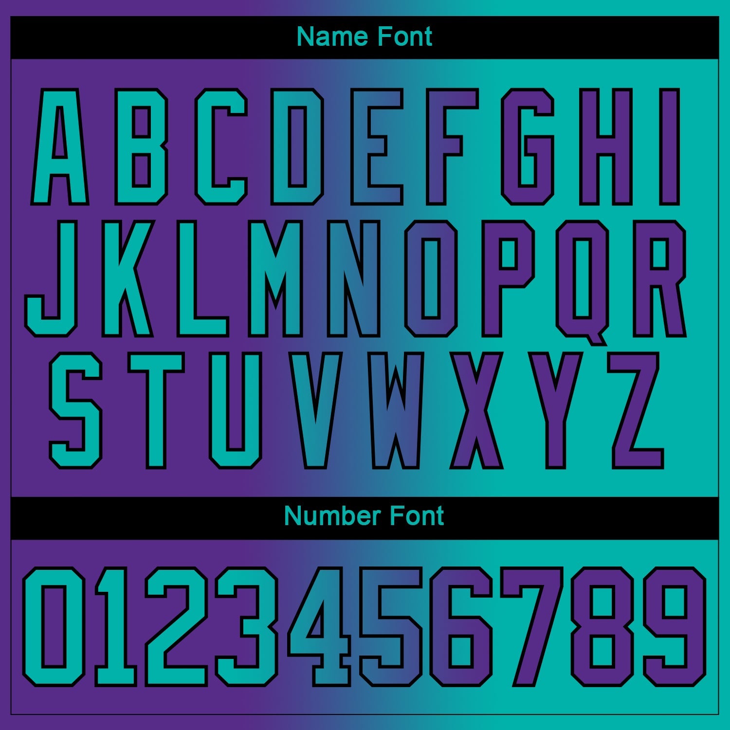 Custom Purple Aqua-Black Gradient Fashion Hockey Lace Neck Jersey