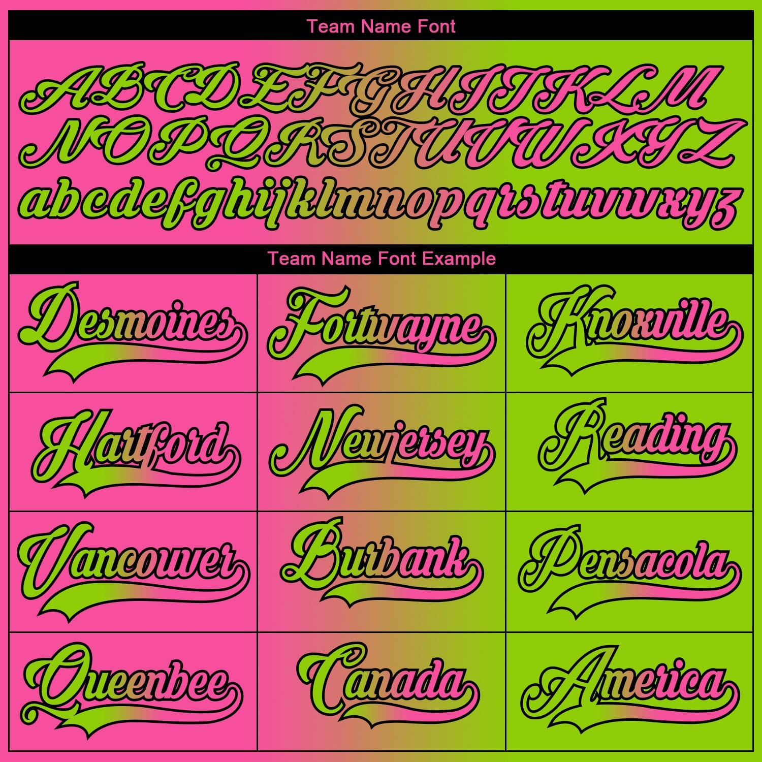 Custom Neon Green Pink-Black Gradient Fashion Hockey Lace Neck Jersey