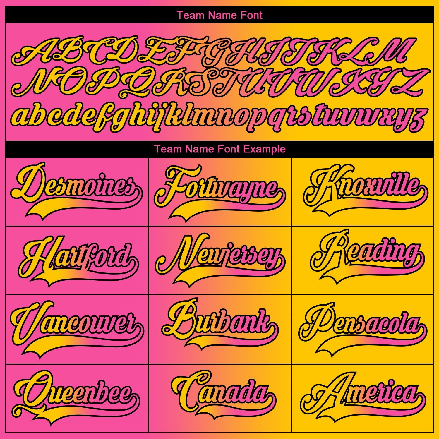 Custom Yellow Pink-Black Gradient Fashion Hockey Lace Neck Jersey