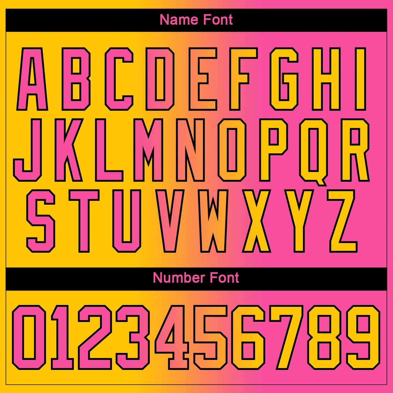 Custom Yellow Pink-Black Gradient Fashion Hockey Lace Neck Jersey