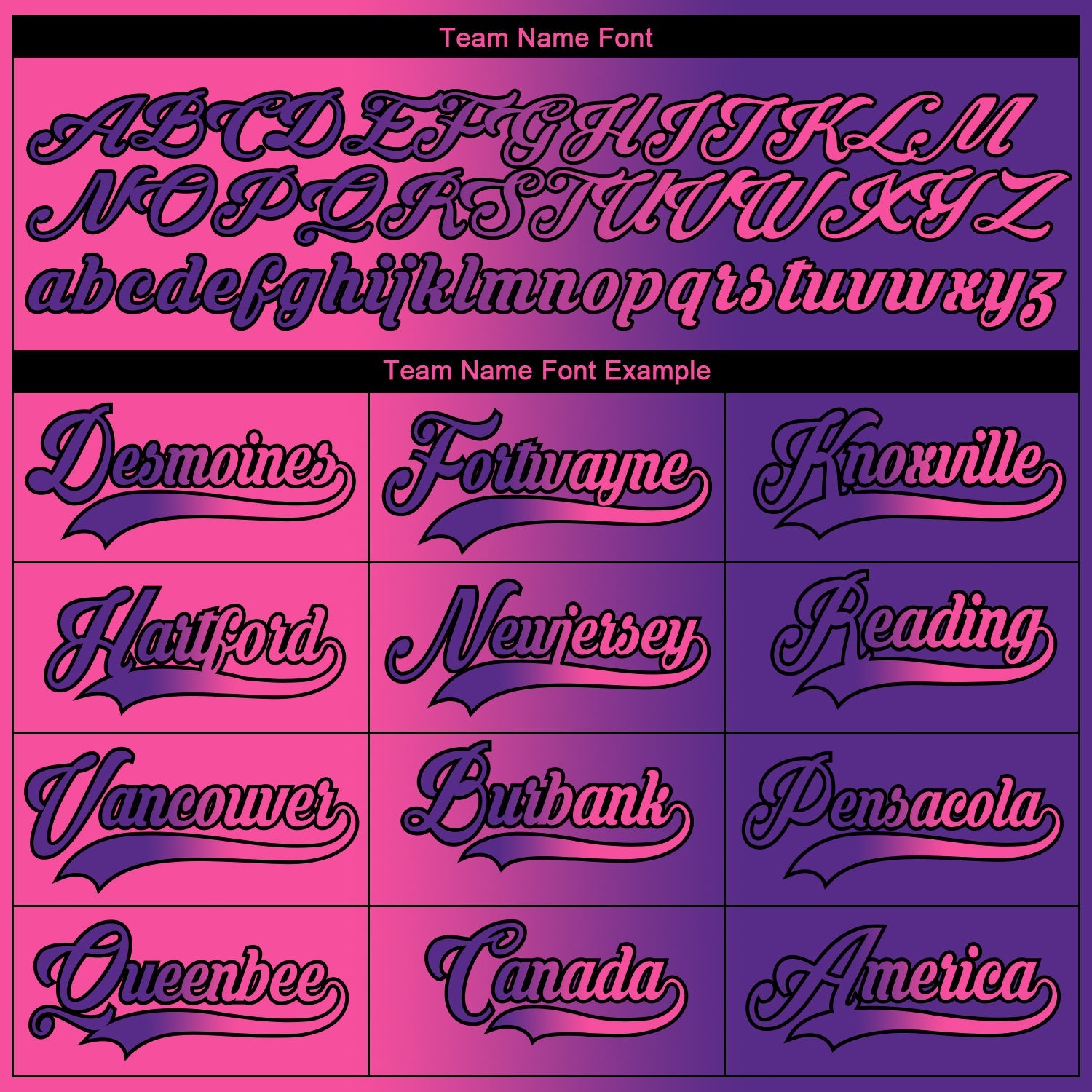 Custom Purple Pink-Black Gradient Fashion Hockey Lace Neck Jersey