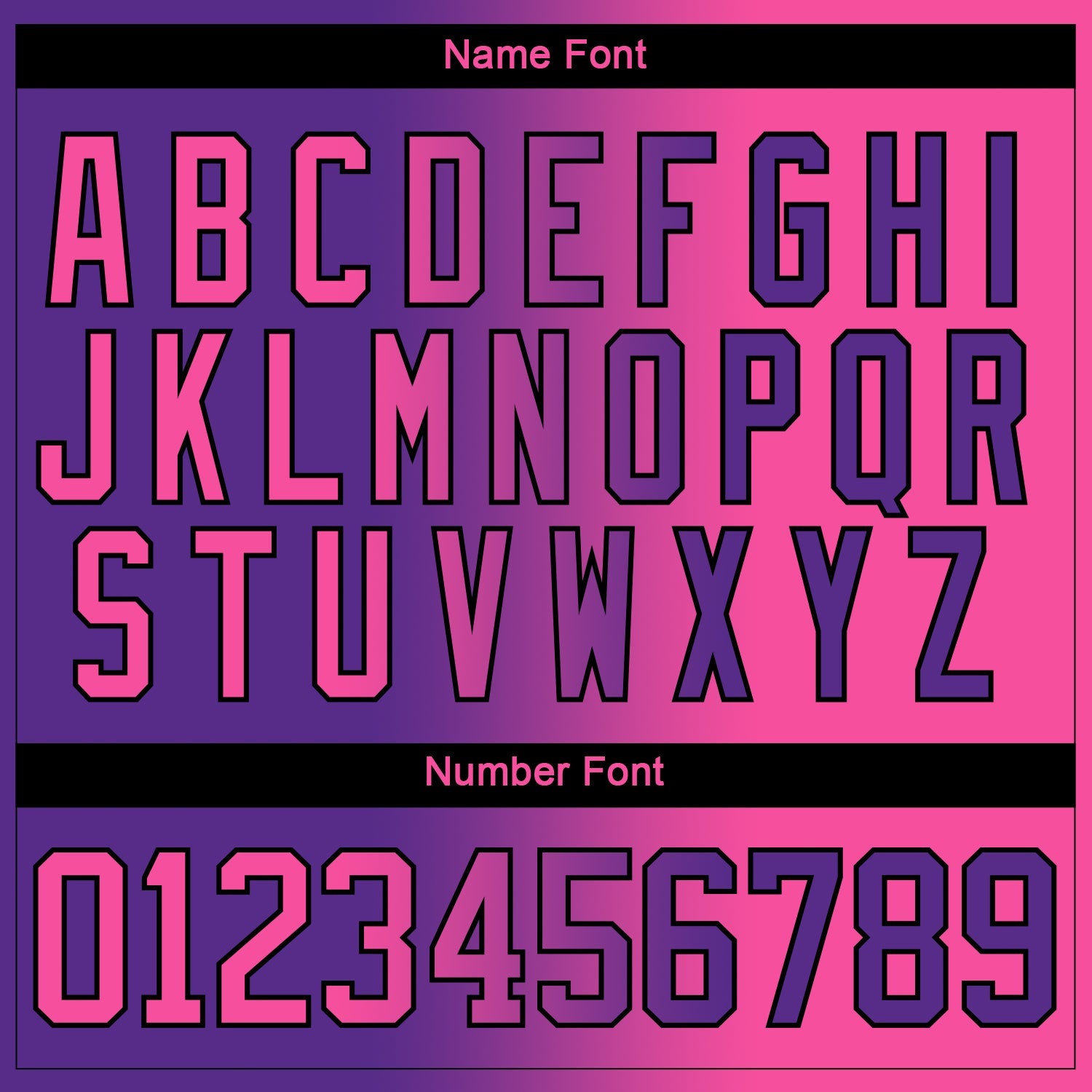 Custom Purple Pink-Black Gradient Fashion Hockey Lace Neck Jersey