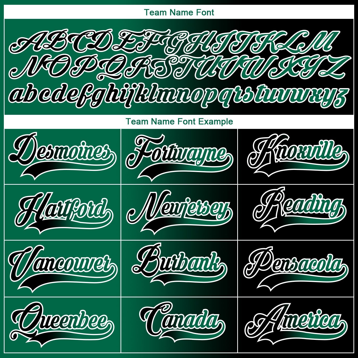 Custom Black Kelly Green-White Gradient Fashion Hockey Lace Neck Jersey