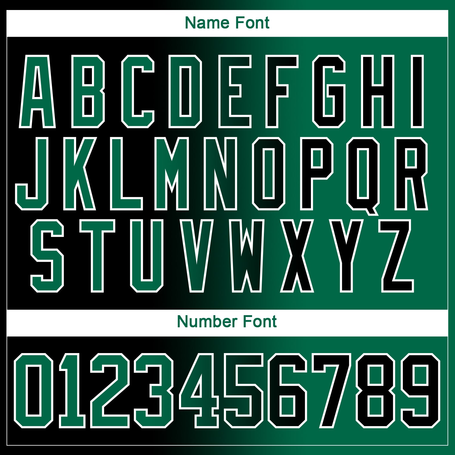 Custom Black Kelly Green-White Gradient Fashion Hockey Lace Neck Jersey