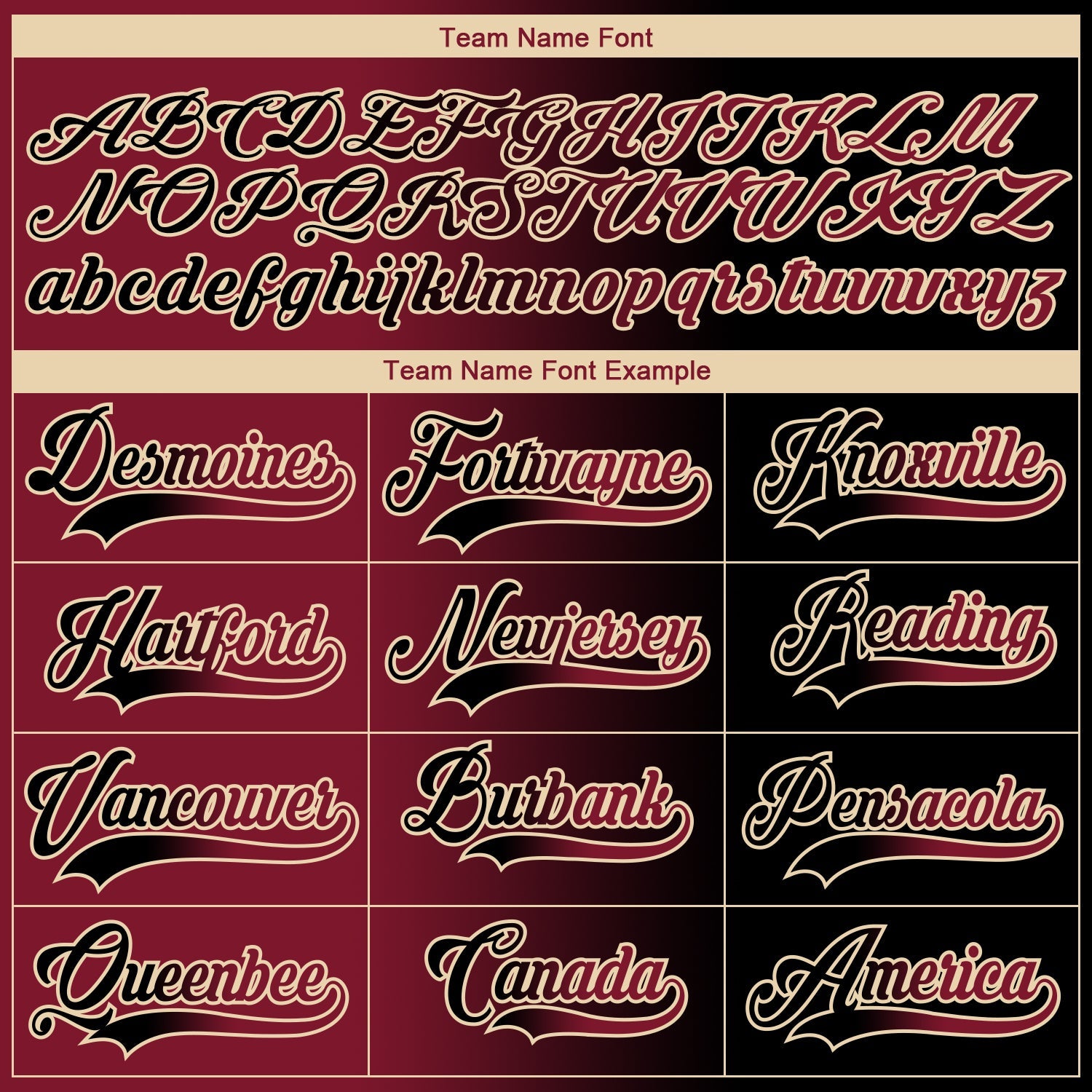 Custom Black Crimson-City Cream Gradient Fashion Hockey Lace Neck Jersey