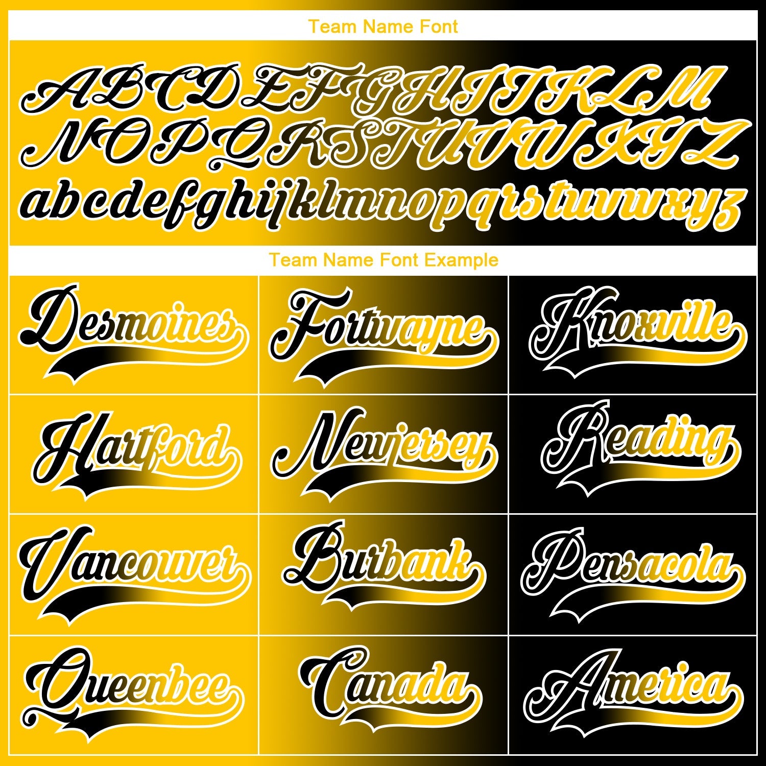 Custom Black Yellow-White Gradient Fashion Hockey Lace Neck Jersey