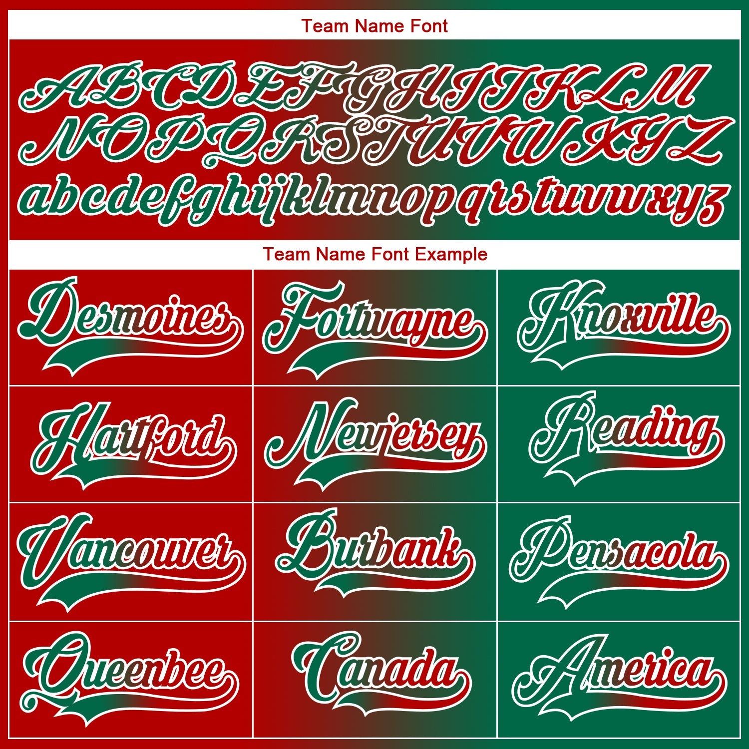 Custom Kelly Green Red-White Gradient Fashion Hockey Lace Neck Jersey