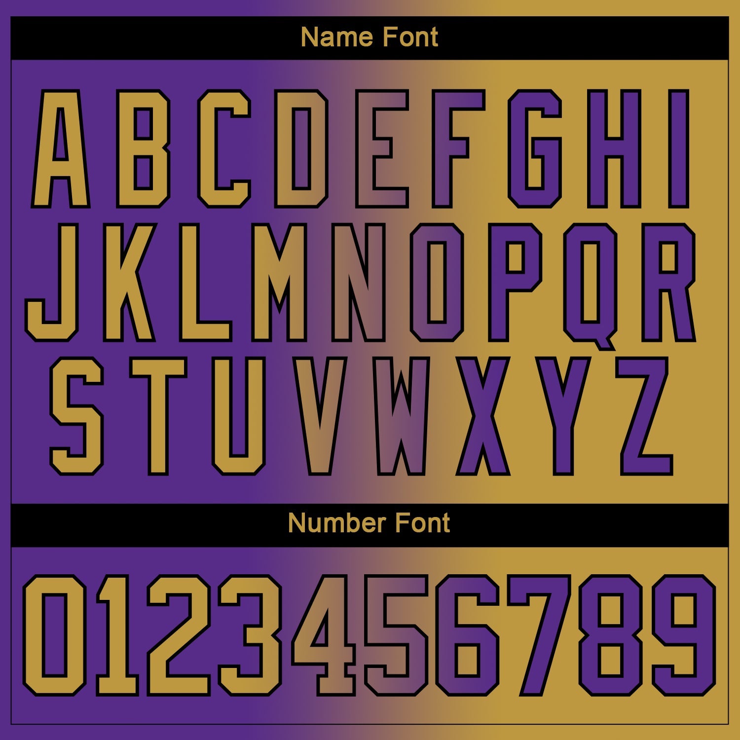 Custom Purple Old Gold-Black Gradient Fashion Hockey Lace Neck Jersey