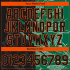 Custom Stitched Graffiti Pattern Black Kelly Green-Orange 3D Scratch Sports Pullover Sweatshirt Hoodie