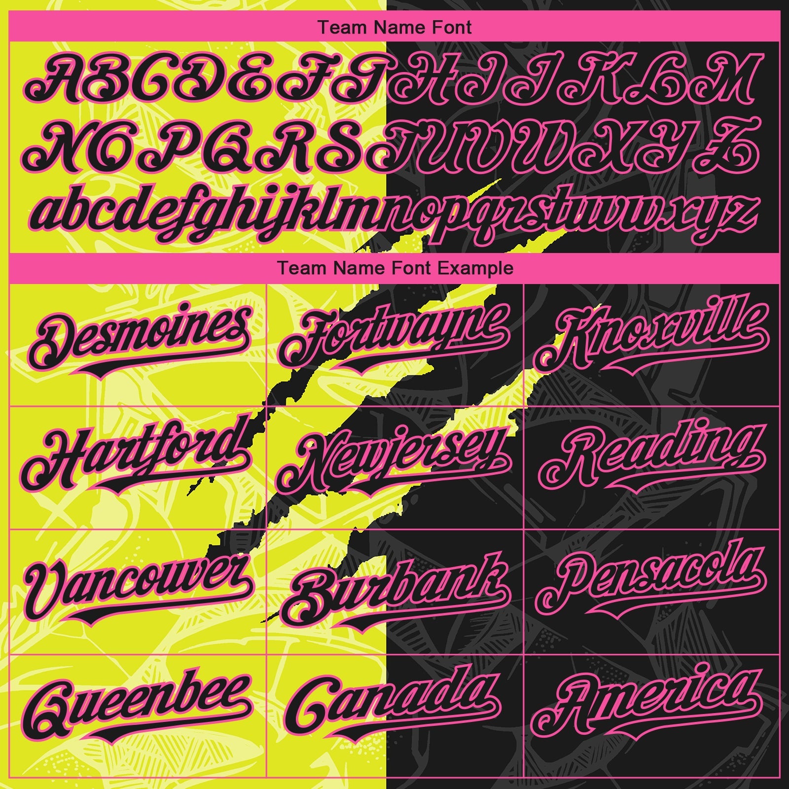 Custom Stitched Graffiti Pattern Black Neon Yellow-Pink 3D Scratch Sports Pullover Sweatshirt Hoodie