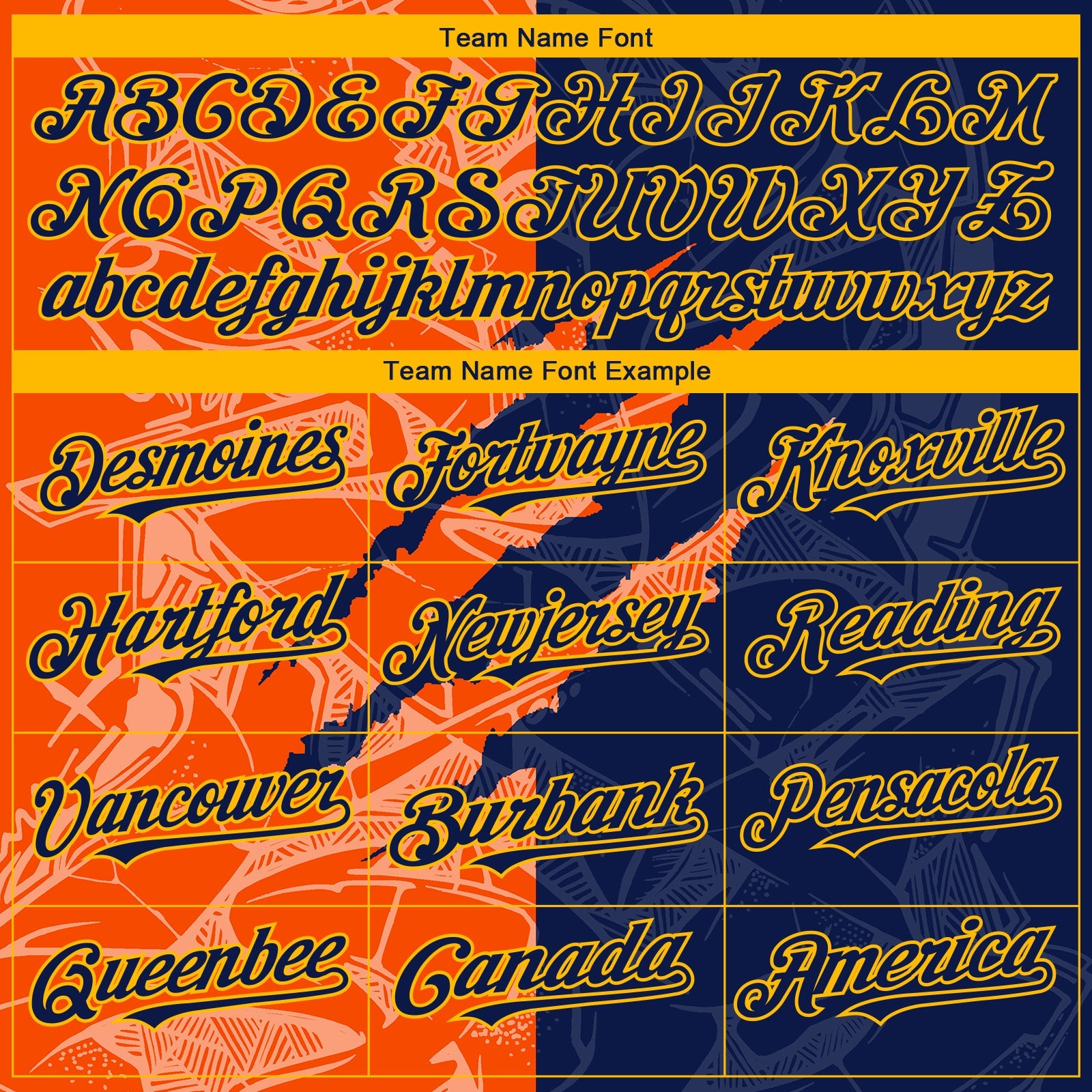 Custom Stitched Graffiti Pattern Navy Orange-Gold 3D Scratch Sports Pullover Sweatshirt Hoodie