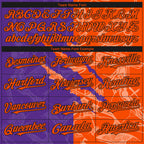 Custom Stitched Graffiti Pattern Orange Purple-Black 3D Scratch Sports Pullover Sweatshirt Hoodie