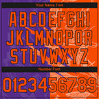 Custom Stitched Graffiti Pattern Orange Purple-Black 3D Scratch Sports Pullover Sweatshirt Hoodie